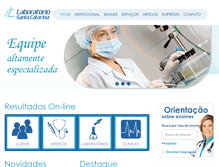 Tablet Screenshot of clinilab.com.br